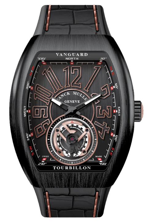 Buy Franck Muller Vanguard Tourbillon Brushed Black Titanium Replica Watch for sale Cheap Price V 41 T TT NR BR (5N) (NR NR 5N)